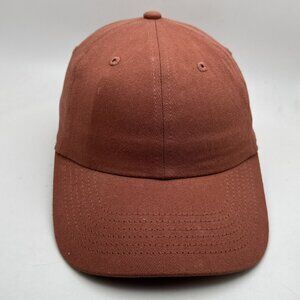 Goodfellow & Co Baseball Cap Hat Men's Rust Brown Cotton Adjustable Leather